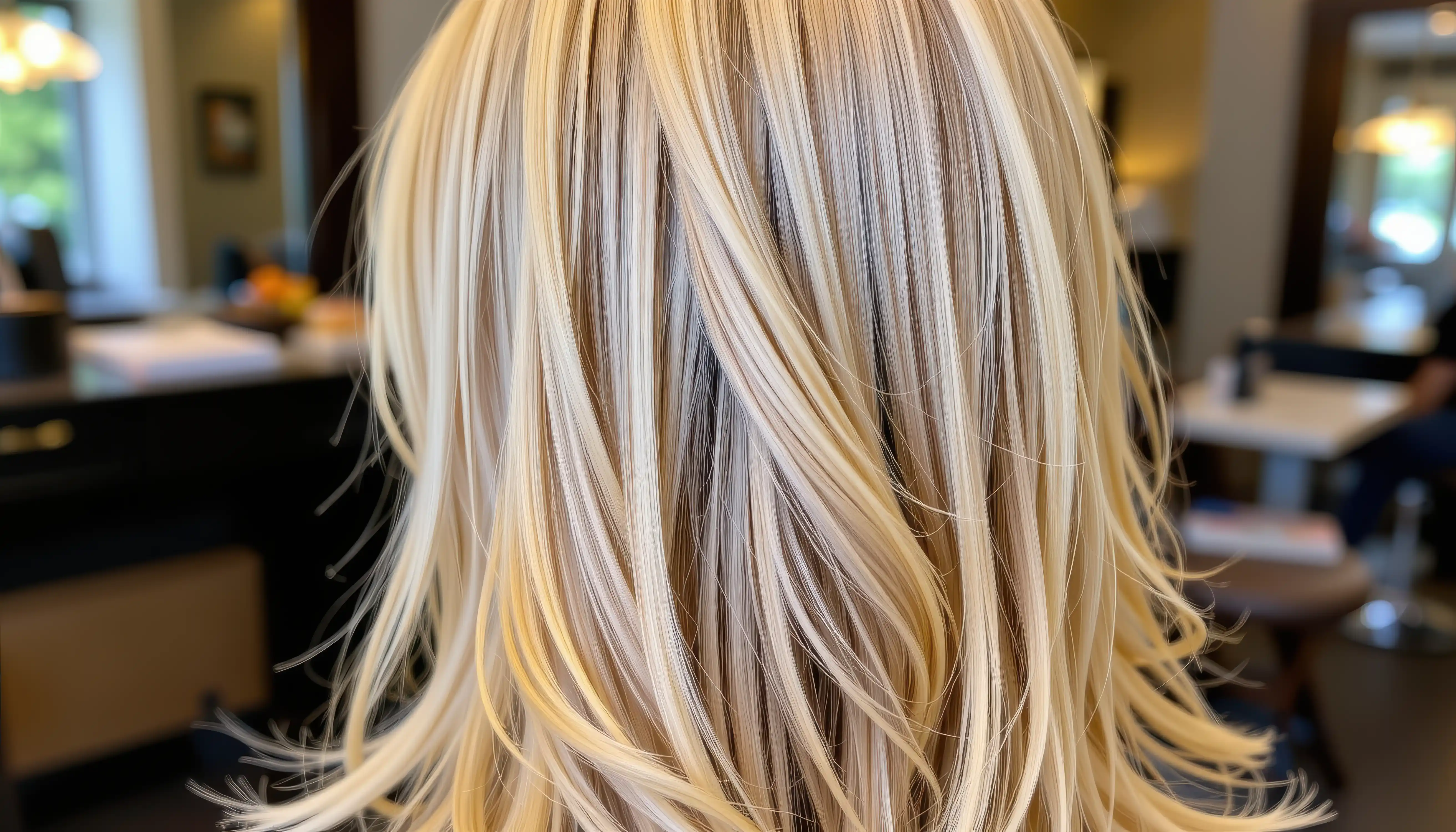 Blonde Balayage Technik im Friseursalon in Krefeld